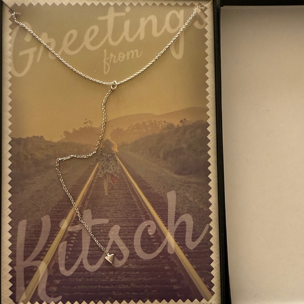 Kitsch Silver Pendant Necklace New